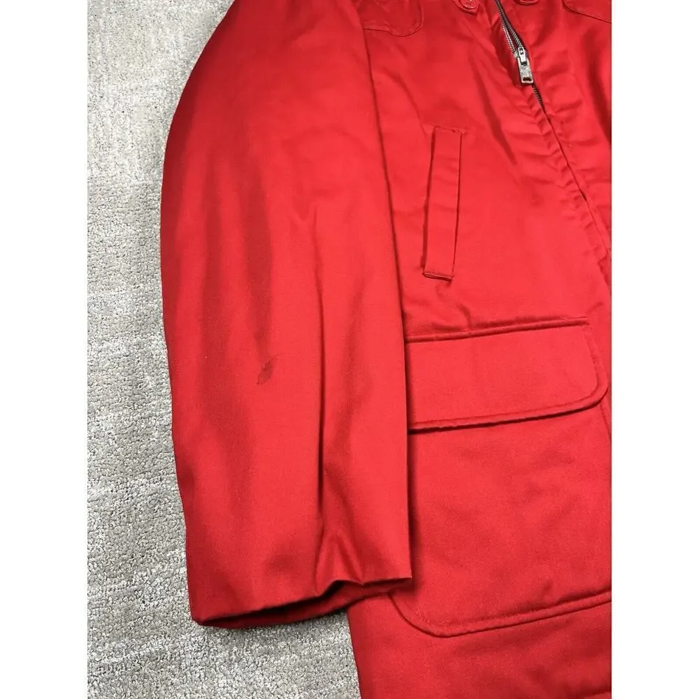 Vintage 1960s Ted Williams Sears Roebuck Red Hunting Jacket Insulated Large